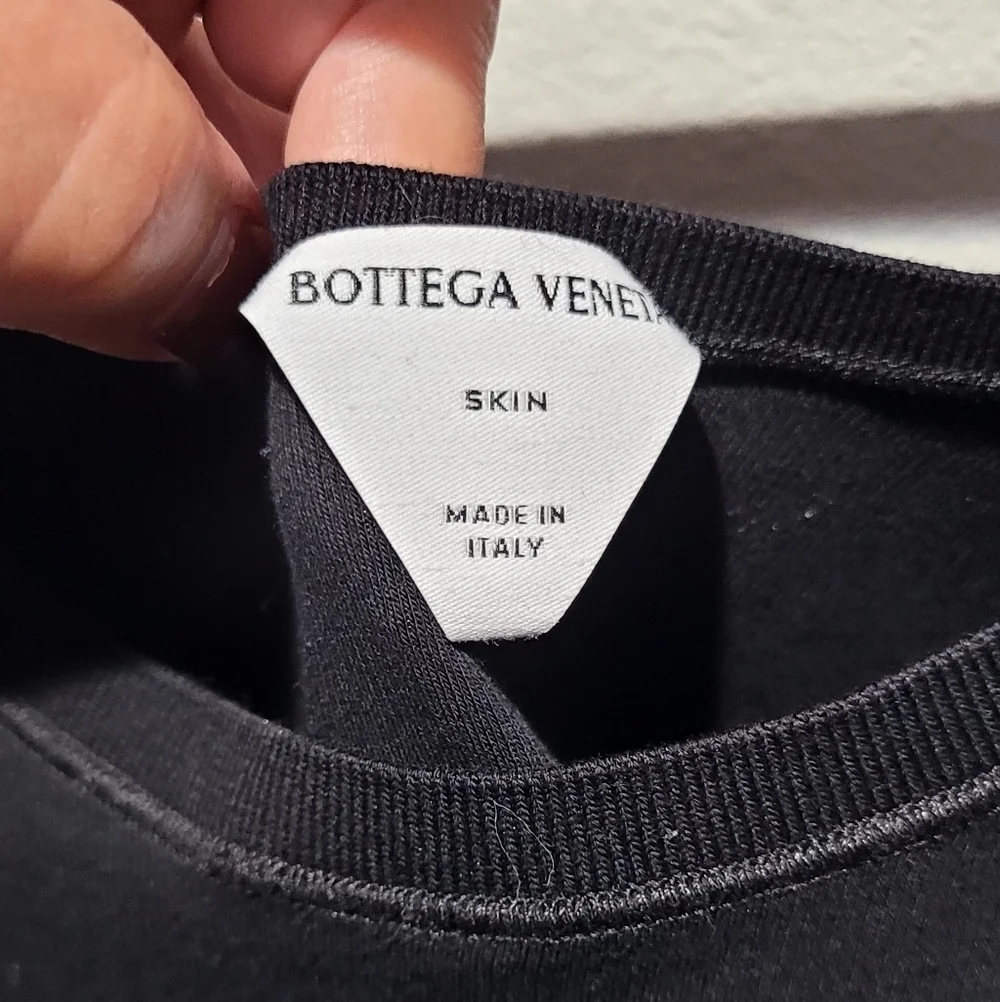 Bottega Veneta Fine Ribbed Skin Bralette Black XS Made in Italy